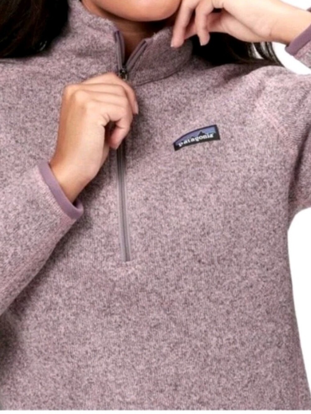 Patagonia Women's Better Sweater 1/4 zip Mauve L
